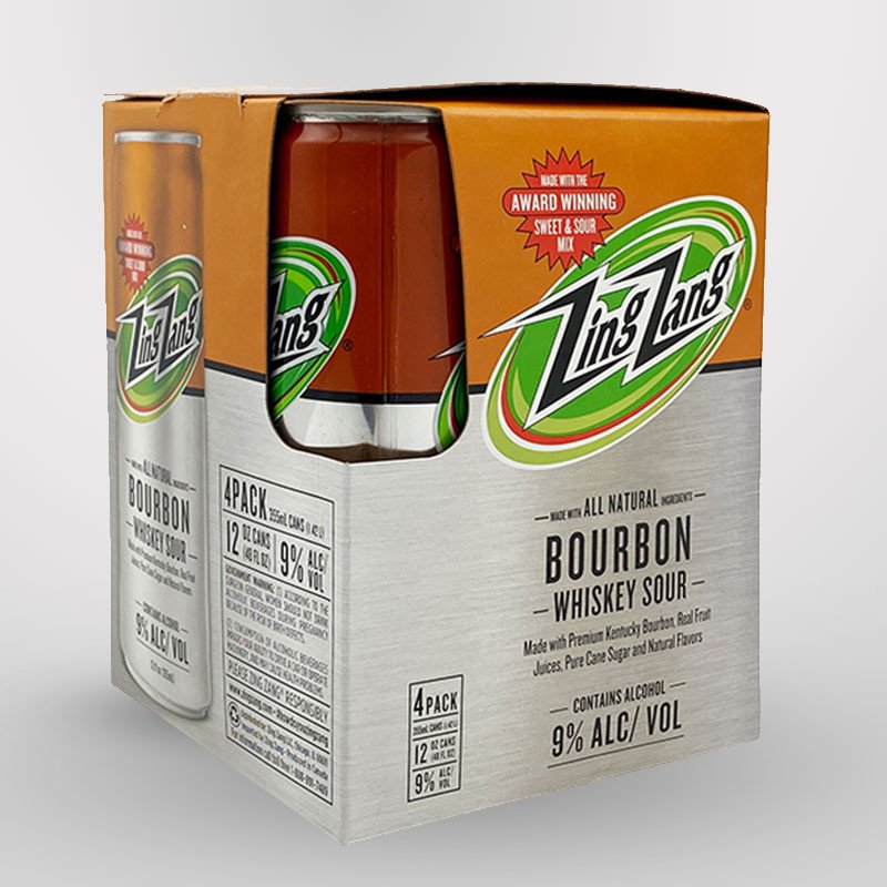 Zing Zang Bourbon Whiskey Sour 4 Pack Can